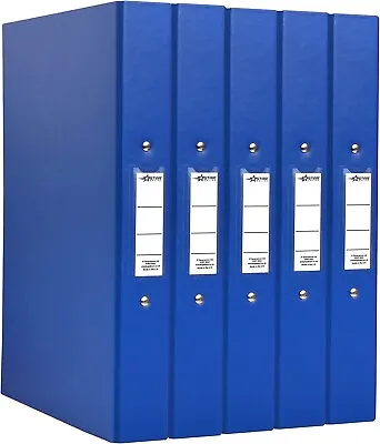 A4 Ring Binder File Folder Blue Holds 190 Sheets 25 Mm Spine Pack Of 5 • £14.99