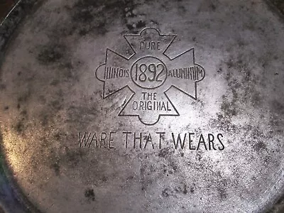 Illinois Pure The Original 1892  Aluminum Round Griddle  Ware That Wears Wagner • $75