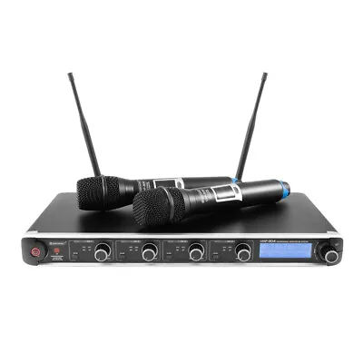 Omnitronic UHF-304 4 Channel Quad Microphone Radio Mic System Handheld • £335
