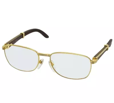 Cartier Trinity Wood Temple Glasses Made In France • $1643.50