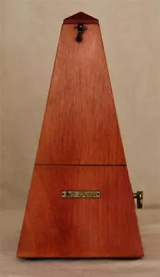 Seth Thomas Metronome De Maelzel Cherry Wood Working Condition Vintage EUC • $99