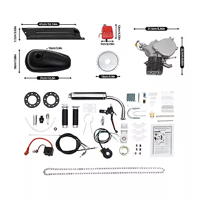 100cc Gasoline Engine Motor Kit 2-Stroke Gas Motorized For Bicycle Bike Upgraded • $118.75