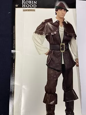 Men’s Deluxe Brown Robin Hood  Costume XL By Forum • $80