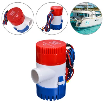 12V 1100GPH Mini Electric Marine Bilge Water Pump Submersible For Caravan Boat • £9.09