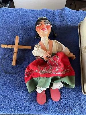 2-Vintage Mexican Girl/Guy String Puppets/Marionettes Dolls Folk Art • $15