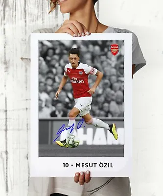 Mesut Ozil Arsenal FC 2019 Autographed Poster Print. A3 A2 A1 Sizes • $45.94