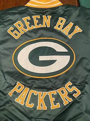 Green Bay Packers Super Bowl 31 Mitchell & Ness NFL Heavyweight Satin Jacket New • $130