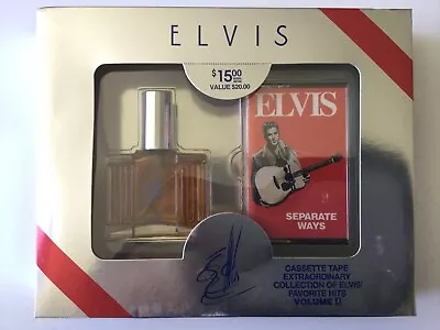 Vintage Elvis Presley Cologne Spray 1.5 Oz & Casette Tape Separate Ways Gift Set • $10.99