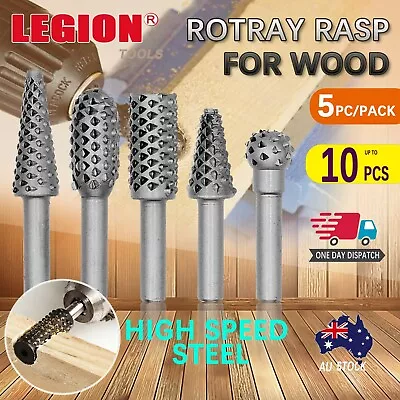$13.99 • Buy 5PCs Wood Working Cutter Drill Bits Rotary Bits Rasp For Wood Grinding Carving  
