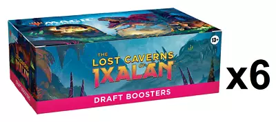 SEALED CASE! 6x Draft Booster Box Lost Caverns Of Ixalan LCI MTG • $618.99