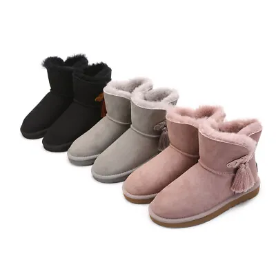 $35.99 • Buy UGG Boots Womens Short Classics Tassel Buckle Premium Australian Sheepskin Wool