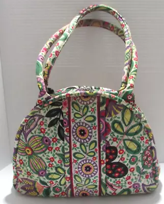 Vera Bradley Eloise Kiss Lock Purse Viva La Vera Floral Quilted Top Handles • $36.55