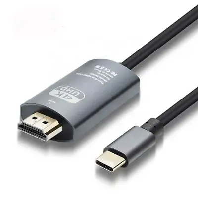 USB C To HDMI Cable(4K@30Hz) Uni Type-C To HDMI Cable Compatible For IPad Pro • £14.99