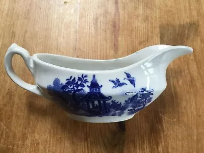 Olde Alton Ware Blue & White Vintage Willow Pattern GRAVY BOAT • £7.50