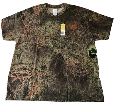 Men's Mossy Oak Brushy Camouflage T-Shirt Size XL • $12.99