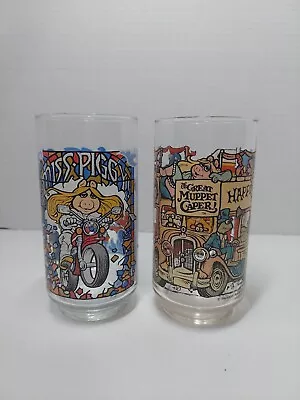 Vintage 1981 The Great Muppet Caper McDonald's Drinking Glasses Cups Lot Of 2 • $24.99