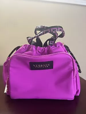 Versace Parfums Cosmetic Make Up Bag Case Purse Purple Color • $39.59