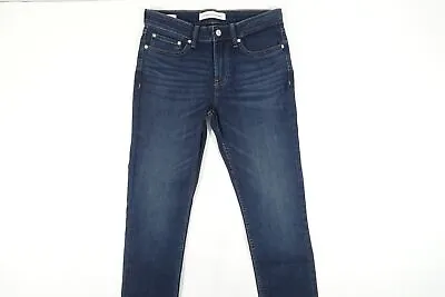 Calvin Klein Ck Dark Faded Blue 30 Skinny Slim Stretch Jeans Mens Preowned • $50.99