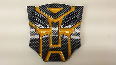 Carbon Look 3D Autobot 4 Inch Transformers Emblem Badge Decal Car Stickers Truck • $12.99