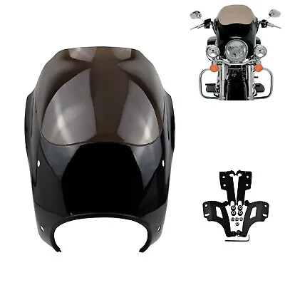 Headlight Fairing Windshield Shades Kit Fit For Harley Touring Road King 94-17 • $549.99