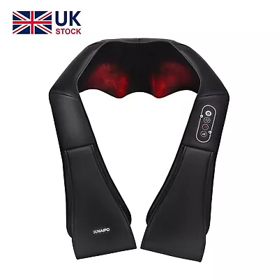 🌀 Naipo Shoulder & Neck Massager With Shiatsu Kneading Massage And Warm-Up 🔥 • £23.99