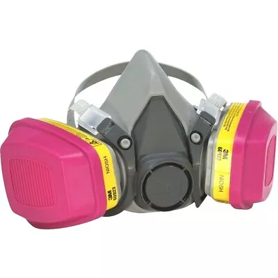 3M MED Half Face Respirator Mask & 2-60923 Organic Vapor Acid Gas P100 Cartridge • $45.55