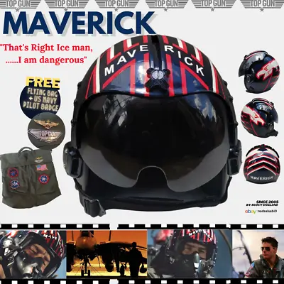 Top Gun  Maverick Naval Aviator Movie Prop Usn Pilot Flight Helmet (hgu-33)+bag • $330