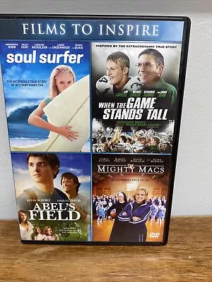 Abels Field/The Might Macs/Soul Surfer/When The Game Stands Tall (DVD 2016) • $10.99