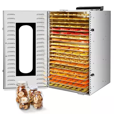 $349.99 • Buy 20 Layers 1500W Commercial Stainless Steel Food Dehydrator Food Dryer With Timer
