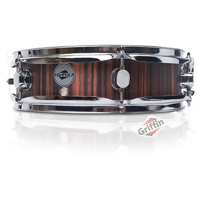 GRIFFIN Piccolo Snare Drum - 13 X 3.5 Black Hickory Poplar Wood Shell Percussion • $42.95
