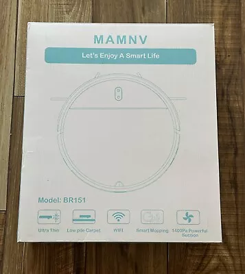 NEW MAMNV Robot Vacuum And Mop Model BR151 2 In 1 WiFi App In Black • $64.95