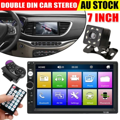 7inch Double Din Car Stereo Head Unit MP5 Player Radio LCD Touch Screen Reverse • $44.95