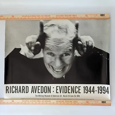 $215 • Buy Richard Avedon: Evidence 1944- 1994 - Vintage Whitney Museum Exhibition Poster