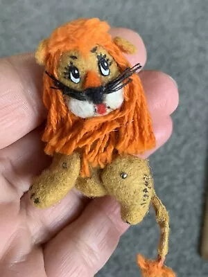 Artist Teddy Bear Mini Lion Art Toy Fur Covered Clay Jtd Whimsical Fantasy 2” • $39.75