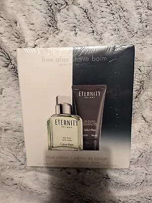 Calvin Klein Eternity For Men 100ml Travel Edition With Aftershave Balm New • £21.60