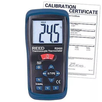 REED Instruments R2400-NIST Type K Thermocouple Thermometer -58 To 2000°F • $244