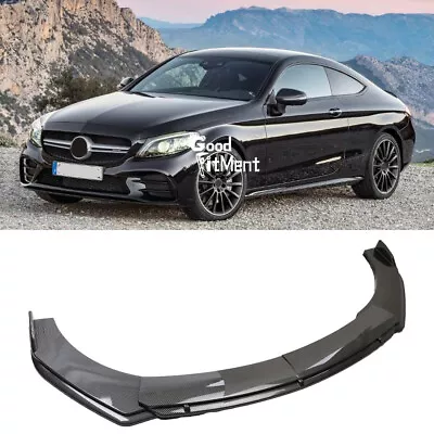 4X Front Bumper Lip Spoiler Splitters For Mercedes Benz C180 C200 C220 C250 C300 • $104.41