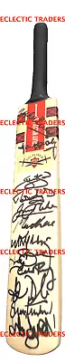$365 • Buy Queensland SIGNED Miniature Cricket Bat W Symonds, Hayden, Benaud, Chappell Etc.