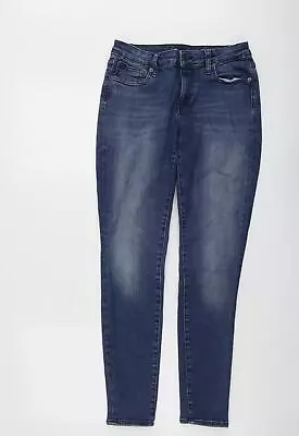 Gap Womens Blue Cotton Skinny Jeans Size 10 L28 In Regular Button • £10