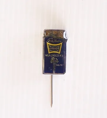 Vintage Cadbury Dairy Milk Chocolate Souvenir Metal Lapel Stick Pin Badge Brooch • $15