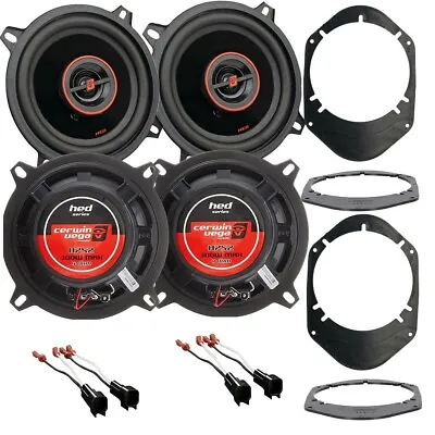 300W 5.25  Front & Rear Door Speakers W/6x8  Install Kit For 1999-2014 Ford F150 • $121.99