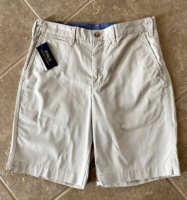 Polo Ralph Lauren Shorts Men's 42 Beige W/ Tonal Pony Relaxed Fit 10  NWT • $33.96