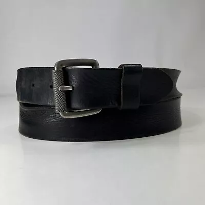 Timberland Stretched Black Genuine Leather Work Belt - Men's Size 42 • $11.90