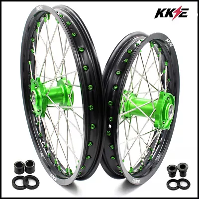 KKE 17-14 Kid's Spoked Wheels Set Fit KAWASAKI KX80/ KX85 01-2024/KX100 Mini Rim • $499