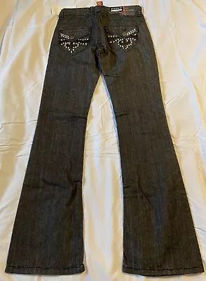 VAULT DENIM Jeans De Fleur Black Jeans Cotton Blend Size 7 NWT • $29.94