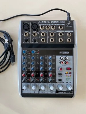 £40 • Buy Behringer 802 XENYX USB 8-Input 2-Bus Mixer Small Format Mixer - Mint Condition