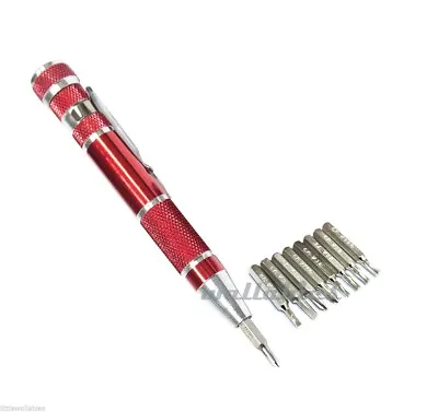 10pc Precision Screwdriver Bit Set Torx Dr Star Bits Flat Phillip T6 T8 T9 T10 • $6.59