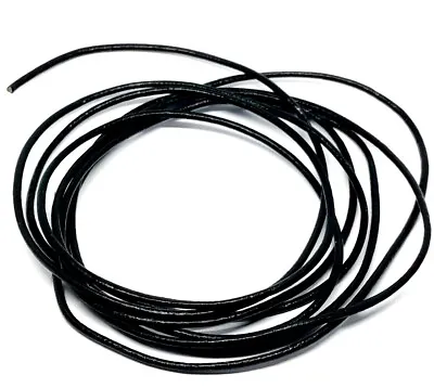 2mm Leather Cord Real String Lace Thong Necklace Crafts Jewellery Making Round • £1.69