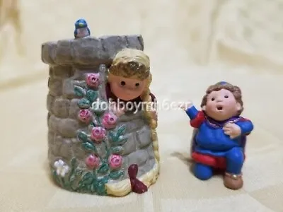 Hallmark 1998 Merry Miniatures Rapunzel Set Prince Castle • $8.99
