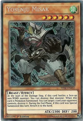 Yosenju Misak THSF-EN002 Secret Rare Yu-Gi-Oh Card 1st Edition New • $1.74